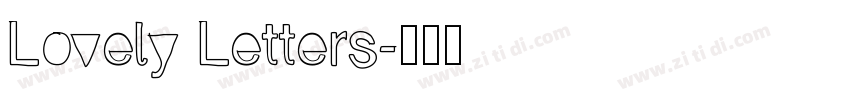 Lovely Letters字体转换